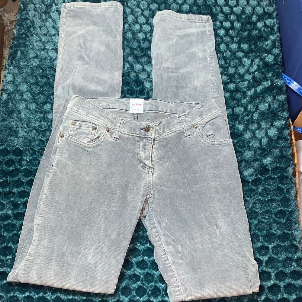 VINTAGE NEVER WORN Y2K SASS & BIDE GRAY CORDUROY JEANS CORDS 26